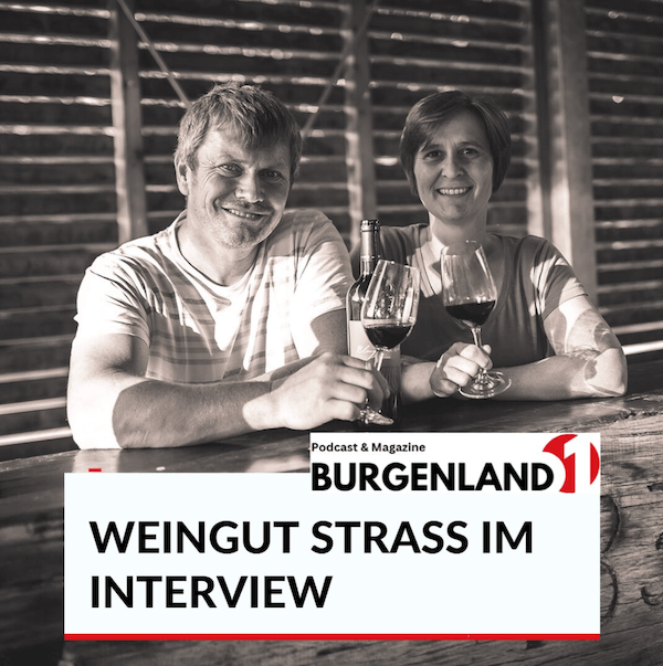 Strass Interview Bild Franz & Sandra Strass mit Weinglas in der Hand